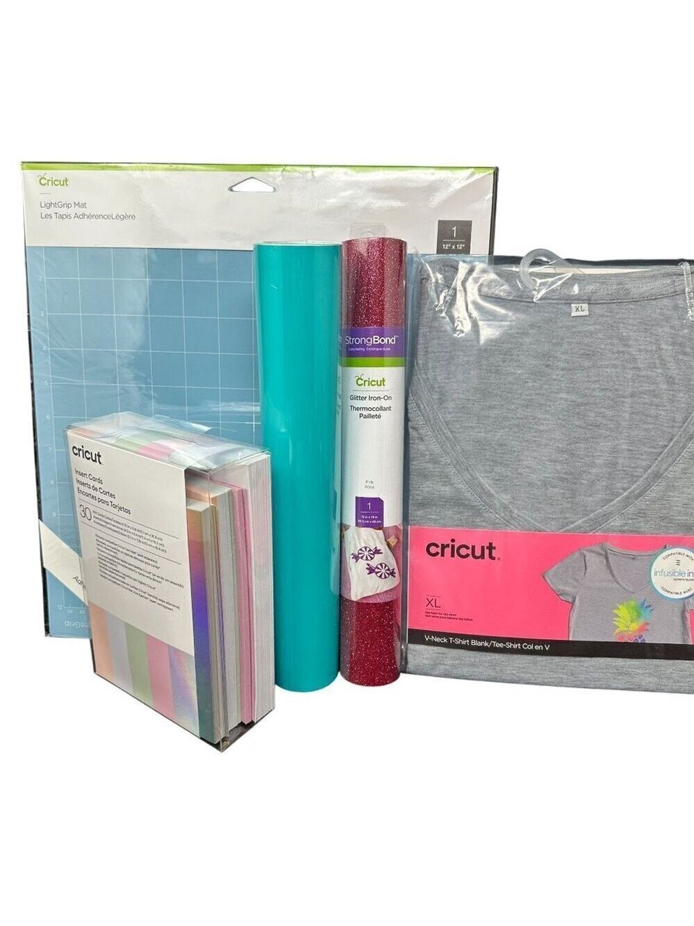 Cricut Lot Vinyl Cardstock Holographic Iron On Permanent Glitter Gift Crafting